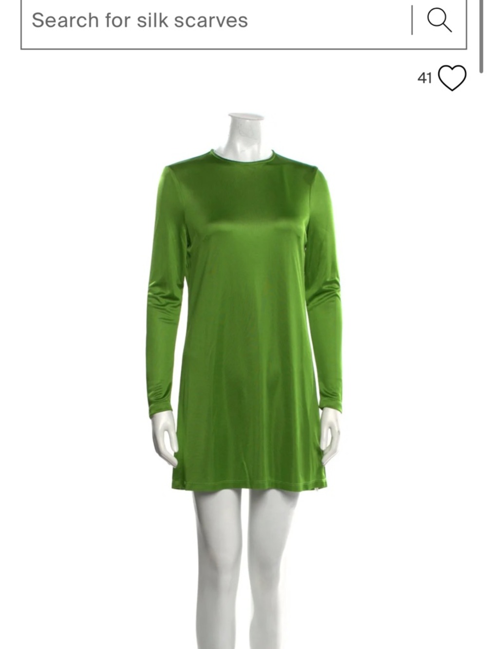 Ciao Lucia Lime Green Satin Top